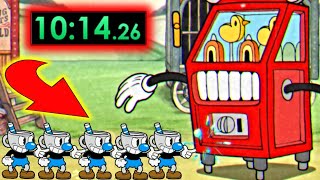 Speedrunning Cuphead Run N Gun Levels With Mugman Army [upl. by Annaiviv]