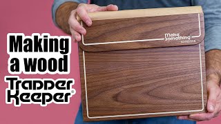 Making a Custom Trapper Keeper Out of Wood  Woodworking Project [upl. by Azaria]