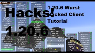 How to get Minecraft Wurst Hacked Client 1206 [upl. by Etnoled]