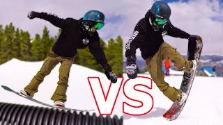 Rocker vs Camber Snowboard Test  Arbor Westmark [upl. by Warga]