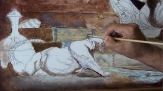 Frank FRAZETTA Tribute to the master Part 3d STEPBYSTEP Recreation of Egyptian Queen [upl. by Caddric]