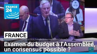 France  examen du budget à lAssemblée un consensus possible  • FRANCE 24 [upl. by Akiras]