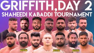 🔴 LIVE GRIFFITH SHAHEEDI TOURNAMENT  Australia Kabaddi Cup  Live kabaddi Australia Day 2 [upl. by Eittak]