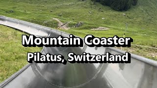 Mountain Coaster  Toboggan Run Pilatus Luzern Switzerland [upl. by Nytsirhc]