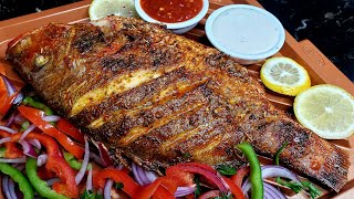 Just 4 Ingredients Oven Grilled Red Snapper in 5 mins [upl. by Cardinal]