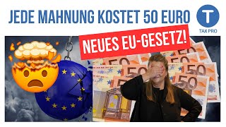 Jede Mahnung kostet 50 Euro EU plant neues Hammer Gesetz [upl. by Freed]