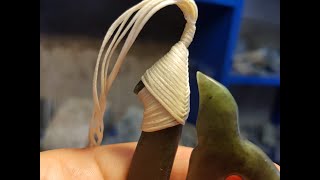 How to Tie a Maori Fish Hook Snood Lashing [upl. by Sacrod]