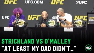 Sean Strickland vs Sean OMalley quotAt least my dad didnt f mequot [upl. by Ecnadnak829]