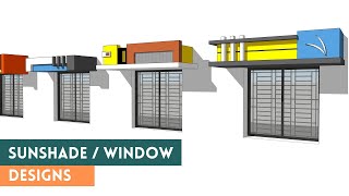 Sunshade design  Window design  Modern house design  House elevation series  new video [upl. by Sturrock]