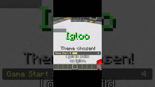 Igloo  Minecraft Build Battle Part 28 minecraft hivemc [upl. by Nidorf]