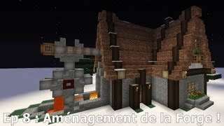 Minecraft  Tutoriel Style Médiéval  Ep 8  Aménagement de la Forge [upl. by Yelekreb]