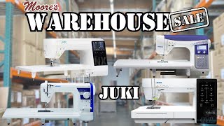 Moores Warehouse Sale  Juki Machines [upl. by Allimac382]