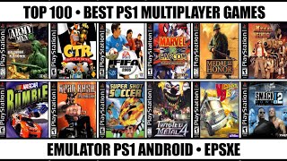 Top 100 Best Multiplayer Games For PS1  Best PS1 Games  Emulator PS1 Android [upl. by Faubert]