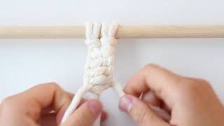 HOW TO Macrame  Four Basic Knotting Techniques  The Square Knot Half Square Knot  more [upl. by Nylaehs610]