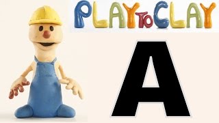 Learning A  PLAY To CLAY with JAMES  Play Doh English Kindergarten [upl. by Viveca]