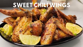 Easy Air fryer Chili Lime Chicken Wings  Sweet Chili Lime Wings  Best Chicken Wings [upl. by Brighton]