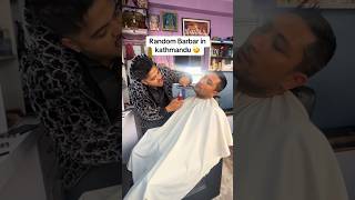 Random barber in kathmandu 😁😀😀😃😂 funny halloween comedy part3 halloweendate memes part2 [upl. by Ellinad811]