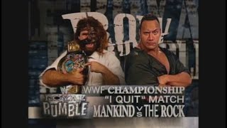 Mankind vs The Rock I Quit Match Royal Rumble 1999  WWE2k24 Gameplay [upl. by Carpenter]