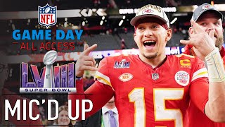 NFL Super Bowl LVIII Micd Up quotI want back to back to backquot  Game Day All Access [upl. by Torrey]