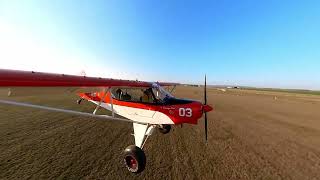 Zlin Savage Cub Short landing 75 m [upl. by Nalyd]