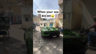 Lamborghini Aventador SVJ worth 12cr supwecar rich [upl. by Aisenat]