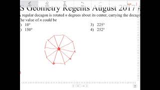 NYS Geometry Regents August 2017 question 22 [upl. by Nolasba]