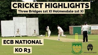 ECB NATIONAL KO R3  Three Bridges 1st XI vs Holmesdale 1st XI  CRICKET HIGHLIGHTS [upl. by Fifi]