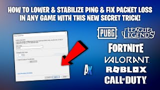 Lower Ping amp Fix Packet Loss In ANY Game With This NEW Trick [upl. by Araldo]