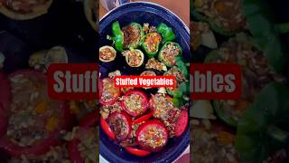 Stuffed vegetables  Gemista stuffed mediterranean shorts [upl. by Sheela817]