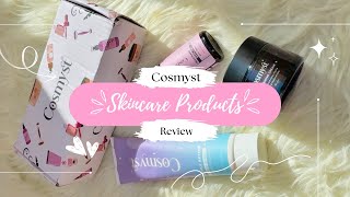 Skincare Products for AcneProne Skin ❓Cosmyst Products Review 🌤️ [upl. by Vastah]