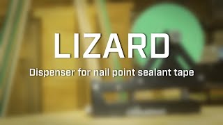 Dispenser for nail point sealant tape  LIZARD  Rothoblaas [upl. by Isidore]