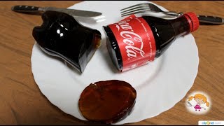 Как сделать желе из Кока Колы How to Make huge bottle of Coca Cola jelly [upl. by Nynahs905]