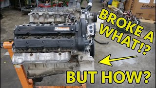 Well Thats Not Good Nissan Titan XD Cummins 50 Turbo Diesel V8 Teardown A Costly Failure [upl. by Htebizile]