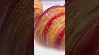 Bi colored Croissant technique 🩷 croissant croissantlover bakerylove [upl. by Pellegrini160]