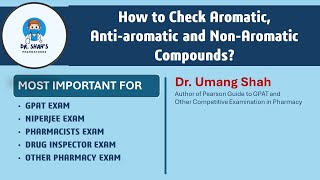 How to confirm Aromatic Nonaromatic and Antiaromatic compounds gpat niper chemistry neet [upl. by Parthenia]