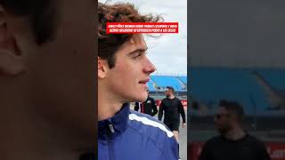 Checo Pérez bromea sobre Franco Colapinto e imita acento argentino en entrevista previo a las Vegas [upl. by Jamieson]