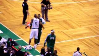 Celtics vs Bulls 12310 Kevin Garnetts Pre Game Ritual amp Opening Possession [upl. by Aleehs156]