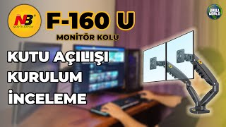 NORTH BAYOU F160 KURULUM İNCELEME  MONITOR KOLU amp STANDI  MASANIZDA YER AÇIN [upl. by Newfeld445]