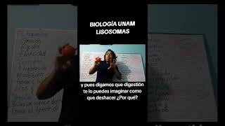 BIOLOGÍA UNAM LISOSOMAS vamospor120 examenunam biologia admisionunam lisosomas universidad [upl. by Hpotsirhc]