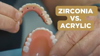 Zirconia vs Acrylic Material  New Teeth Now [upl. by Lowis553]