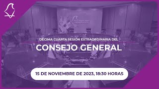 Décima cuarta sesión extraordinaria del Consejo General del IECM  15112023 [upl. by Sama]