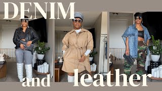 SPRING TRENDS 2023  DENIM AND LEATHER  STYLE INPO  TIQUANA  LIFE WITH Q [upl. by Demmer]