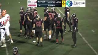 HD Version Mt Lakes vs Boonton Football 1112019 [upl. by Kenison622]