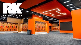 Inside the ILLINOIS FIGHTING ILLINI’S 80000000 FOOTBALL Facility  Royal Key [upl. by Ahsyekat586]