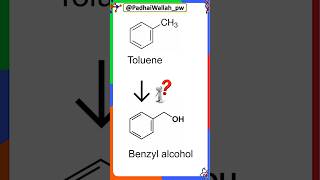 Toluene to benzyl alcohol class12chemistry [upl. by Auric570]