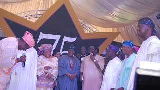 King Sunny Ade Performs  OBEYs 75th birthday As Obasanjo Osoba Abebutu Celebrates Obey [upl. by Novyak603]