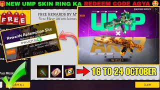 FREE FIRE REDEEM CODE TODAY 24 OCTOBER REDEEM CODE FREE FIRE  FF REDEEM CODE TODAY 24 OCTOBER [upl. by Myrna]