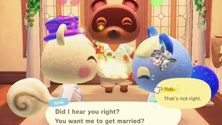 How to Make Your Villagers GET MARRIED in Animal Crossing  Animal Crossing New Horizons Dating [upl. by Eadahc]