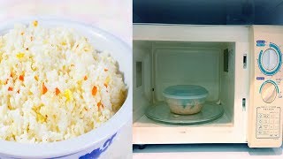 Best Way Cooking Rice in the Microwave  How to Cook Rice in a Microwave Microwave Boil Rice Recipe [upl. by Graehme]