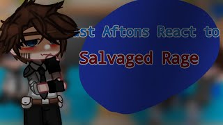 Past Aftons React to Salvaged Rage Fnaf Song II FnafxGacha II Main Au [upl. by Sirenay]